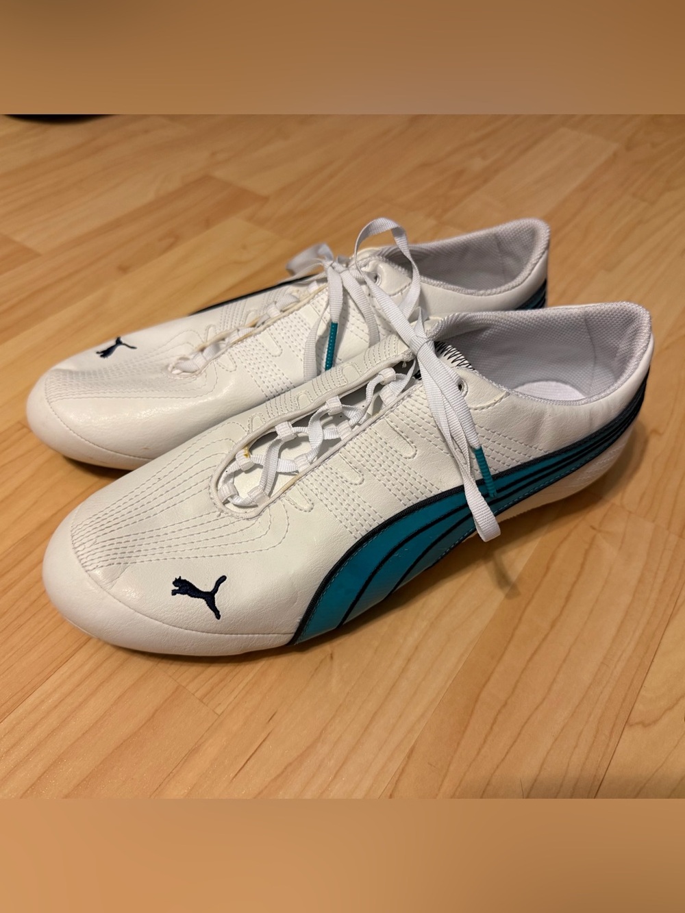 Puma White & Blue Women's Shoes Sport Kicks Casual Sneakers Size 10 NWOT